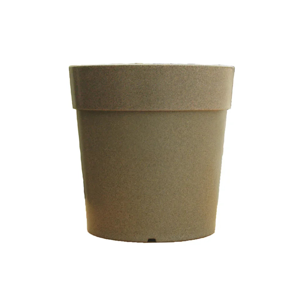brown plastic pots for plants Large Plastic Planter - Sandstone
