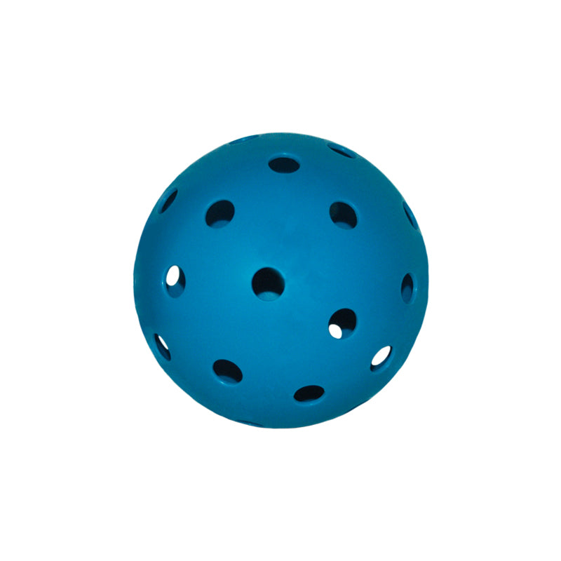 Blue Pickleball Ornament Against a White Background