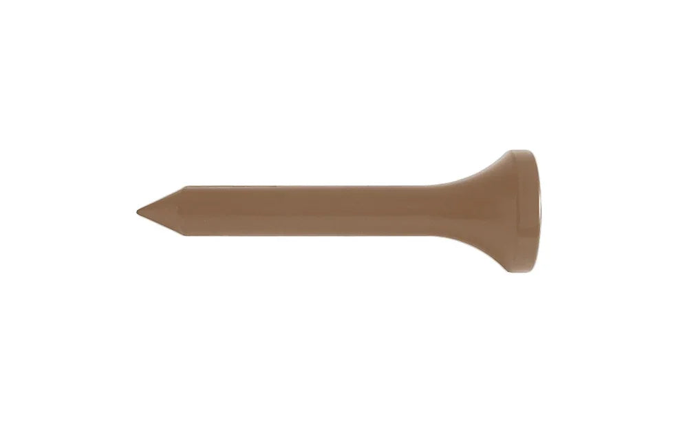 Brown Giant Golf Tee for Golf Event Themes Against a White Background 