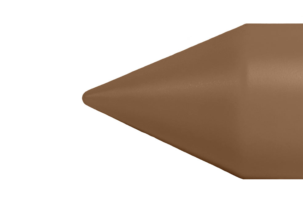 Giant Brown Golf Tee Tip Against A White Background