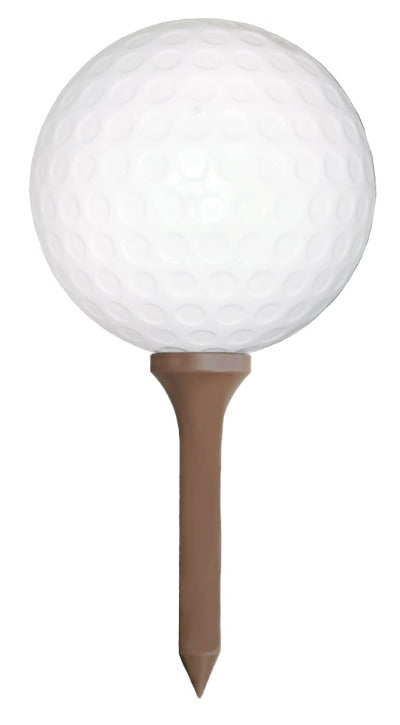 Giant Golf Ball and Brown Tee Set 