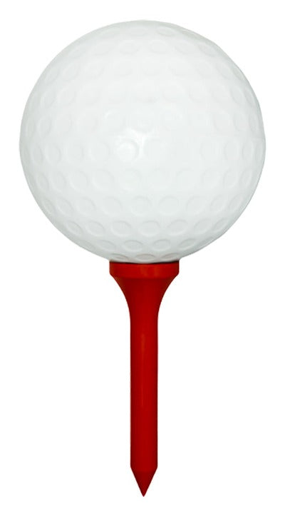Giant Golf Ball and Red Tee Set 