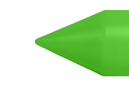 Giant Green Golf Tee Tip Against A White Background