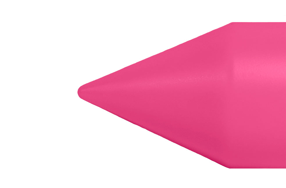 Giant Pink Golf Tee Tip Against A White Background