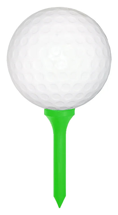 Green Giant Golf Ball and Tee Set for Sports Decorations Against a White Background 