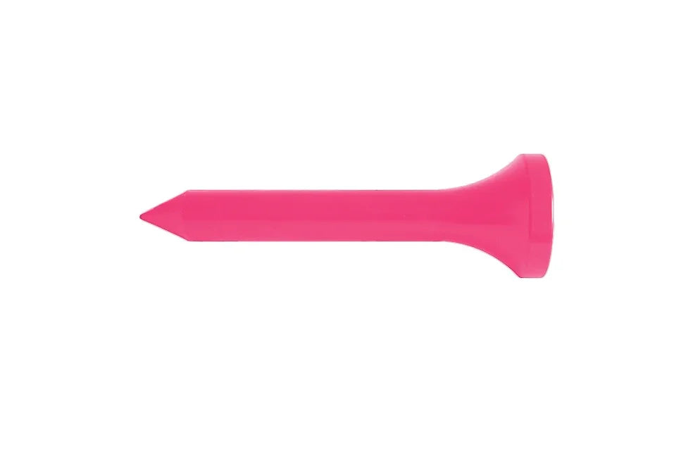 Pink Giant Golf Tee for Golf Event Themes Against a White Background 