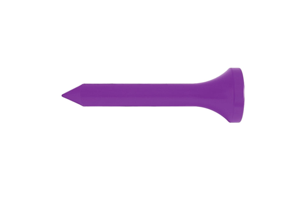 Purple Giant Golf Tee for Golf Event Themes Against a White Background 