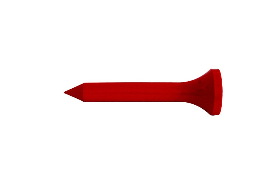 Red golf tee garden accessory