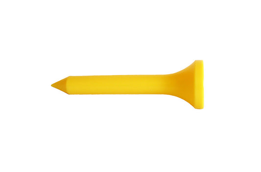 Giant Yellow golf tee garden accessory