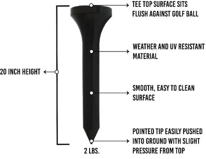 infographic - golf tee yard decoration